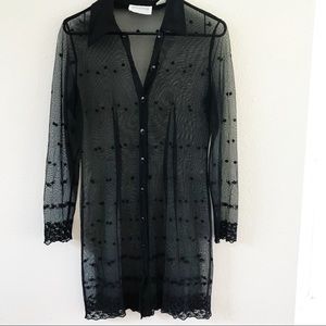 Black Sheer Vintage Dress